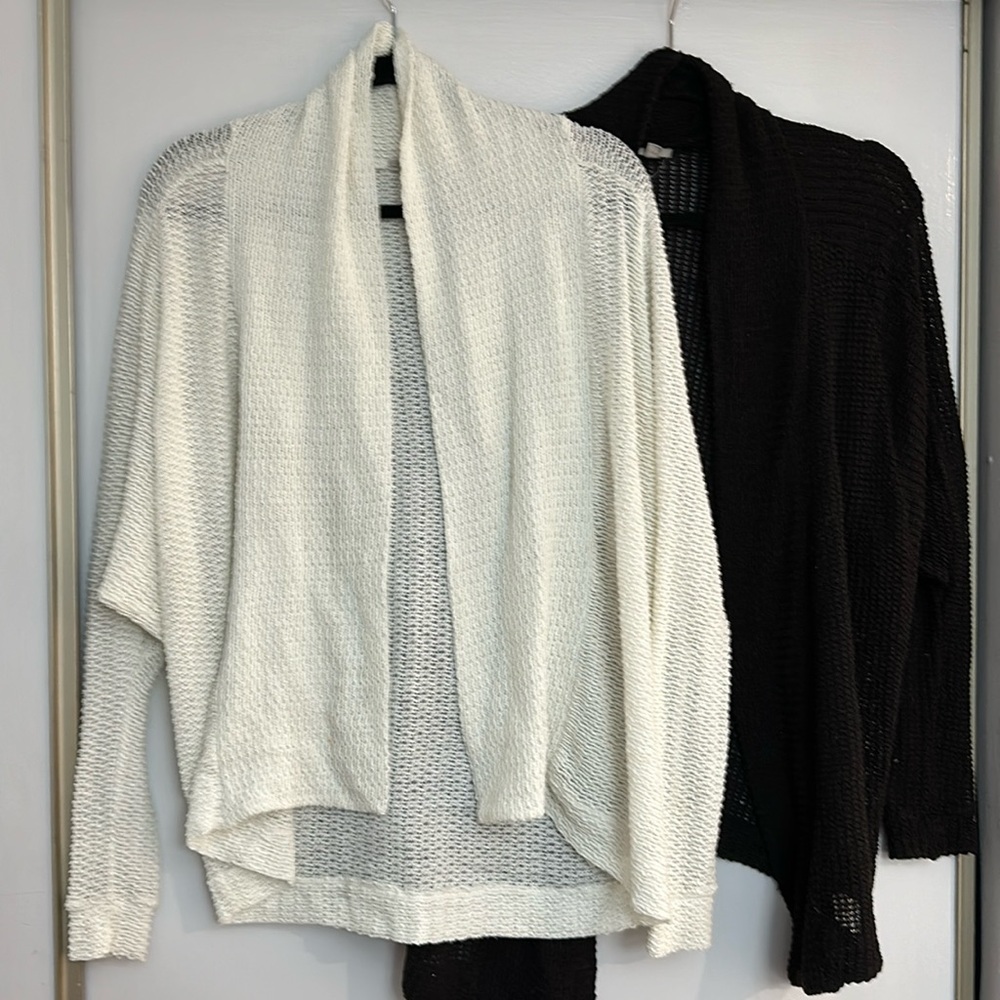 MOVING SALE - 2 Urban outfitters black and ivory knit cardigans